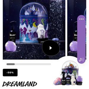 Dreamland lush set musical tin NEW